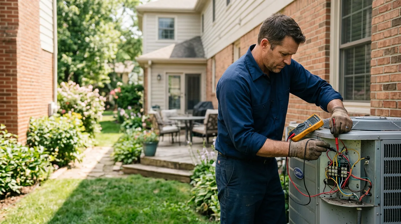 HVAC technician working near Huddleston, VA